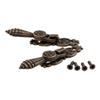 ECOLFE Antique Cabinet Drawer Handles, 2Pcs Antique Handles Drawer Pull Cabinet Drawer Kitchen Door Handle Furniture Knob Wood Box Pull Handle view 4