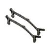 antique cabinet drawer handles, 2 Pieces Cabinet Handle,Handle Zinc Alloy Tree Branch Shape Solid Cabinet Handle Simple Style Furniture Door Accessory Durable(Ahole Distance 128mm)(A Hole distance 128 view 1