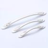 Antique Cabinet Drawer Handles, 2Pcs Cabinet Door Hardware Curved Handle Pattern Wardrobe Handle Furniture Door Handle 96 Fuji Black (Color : 96 White) view 1