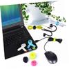 Homoyoyo 20pcs Candy Color Cable Straps Hook and Fastening Ties Reusable Fasteners for Cord Organization Random Colors for Home Office Use view 4
