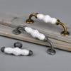 Antique Cabinet Drawer Handles, 2Pcs Small Handle Retro Cupboard Wardrobe Shoe Cupboard Door Cupboard Hardware Round Door Handle (Color : 9) view 2