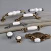 Antique Cabinet Drawer Handles, 2Pcs Small Handle Retro Cupboard Wardrobe Shoe Cupboard Door Cupboard Hardware Round Door Handle (Color : 9) view 3