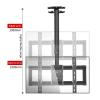 tv Mount,Hang Smart tv Mount, Adjustable TV Ceiling Mount, Fits 39-85 Inch TVs, Height Adjustable Telescopic Tilt and Swivel, Max 600 X 400mm, with A Load of 176 Pounds (Color : 1PCS) (Color : 1PCS) view 4