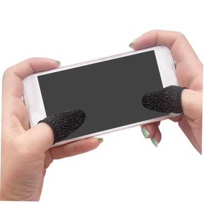 FRCOLOR 10pcs Breathable Sweat-Resistant Finger Stalls for Gaming Finger Covers Comfortable Elastic Fit for Optimal Performance and Protection Black