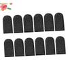 FRCOLOR 10pcs Breathable Sweat-Resistant Finger Stalls for Gaming Finger Covers Comfortable Elastic Fit for Optimal Performance and Protection Black view 3