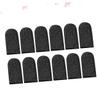 FRCOLOR 10pcs Breathable Sweat-Resistant Finger Stalls for Gaming Finger Covers Comfortable Elastic Fit for Optimal Performance and Protection Black view 4
