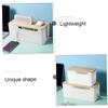 Homoyoyo 1pc Multi-Functional Cable Management Box Wire Storage Organizer for Power Strips Adapters and Cords Efficient Heat Dissipation Tidy Design Rounded Corners White view 3