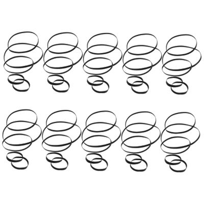 Homoyoyo 50pieces Cassette Belt Replacement Rubber Belt for Record Player Tape Machine and Personal Stereo