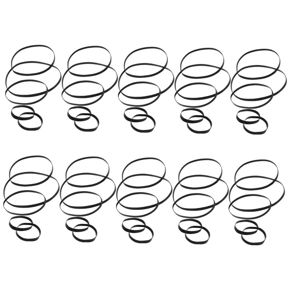 Homoyoyo 50pieces Cassette Belt Replacement Rubber Belt for Record Player Tape Machine and Personal Stereo