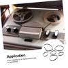 Homoyoyo 50pieces Cassette Belt Replacement Rubber Belt for Record Player Tape Machine and Personal Stereo view 2