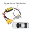 Asixxsix Video Switcher, Intelligent Car Video Switcher Easy Installation Multi Input Car Video Switcher Converter 4 Input 1 Output Switch Video System Auto Parts with Remote Control view 2