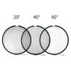 7inch 18cm Standard Reflector Diffuser Lamp Shade with 20/40/60 Degree Honeycomb Grid, Compatible with Bowens Mount Studio Flash Studio Strobe Light Monolight view 2