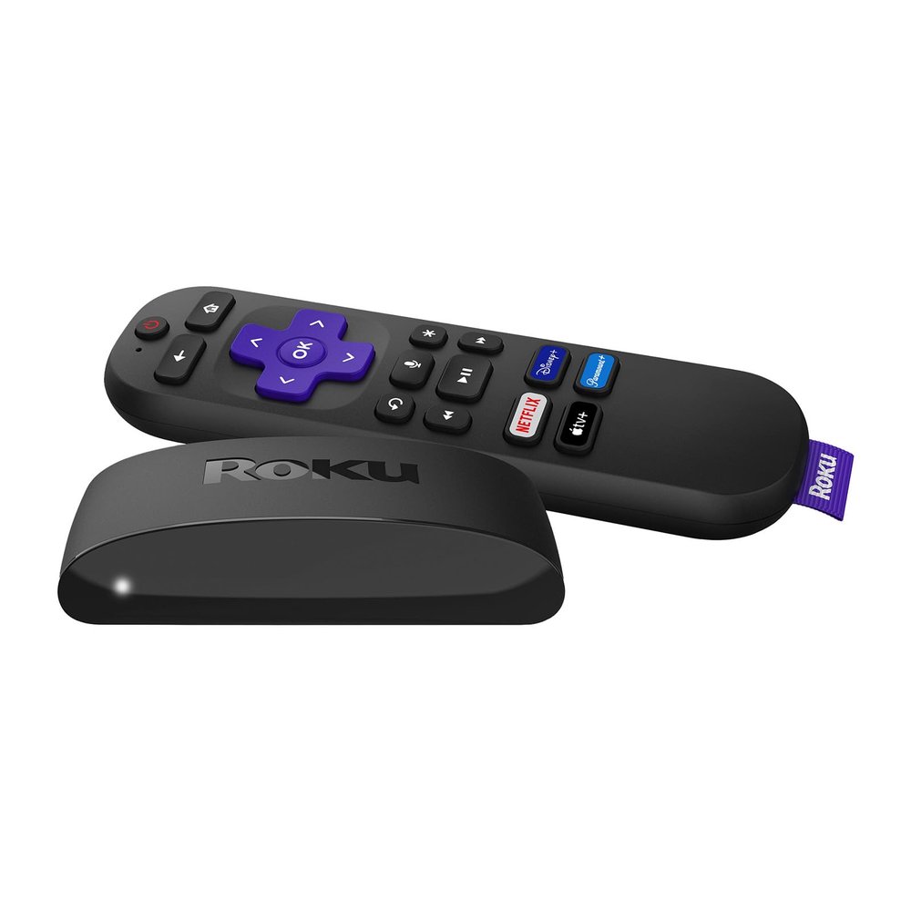 Roku Express 4K+ | HD/4K/HDR Streaming Device with Voice Remote, TV Controls, Fast Wi-Fi, Premium HDMI Cable, and Easy Setup