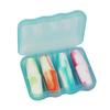 FRCOLOR 4pcs Noise Reduction Earplugs Mute Ear Protectors for Sleeping and Studying Soft Pu Material Comfortable Fit for Everyday Use Mixed Colors view 3