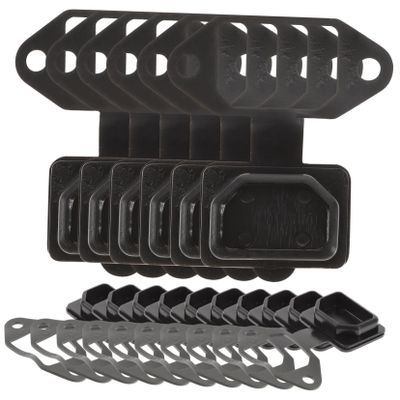 SEWOART 24pcs Socket Cap Electrical Outlet Cover Plates Childproof Outdoor Power Outlet Plug Covers Silicone Material Weatherproof Electric Plug Protector