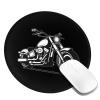 Rqwaaed Retro Monochrome Motorcycle 2 PCS Charming Round Mouse Pad Cute Design Non-Slip Waterproof 7.9 x 7.9 x 0.12 in view 2