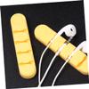 Yardenfun 2pcs Self-Adhesive Cord Cable Organizer Silicone Wire Management Clips for Desk Office Cable Holder for Power Cords USB Headphones view 2