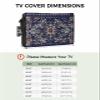 Southwest Flower Waterproof Outdoor TV Cover 40-43 Inch Weatherproof, Outside Television Cover TV Screen Protector with Remote Control Pocket, Rustic Tribal Oriental Native Boho view 2