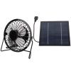 TANIQIACA 5W Mini Solar Panel Powered USB Cooling Iron Fan Power Bank Fan for Home Office Outdoor view 1