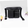 Outanaya 1pc Pu Hairdressing Tools Holder Waist Bag Portable Scissor Organizer for Barbers and Hairdressers Black Multi-Pocket Barber Bag for Hair Cutting Accessories and Tools view 2