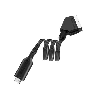 Homoyoyo Video Socket to Scart Cord Universal Audio Video Converter for Tv DVD No Driver Needed Sleek Sturdy