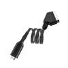 Homoyoyo Video Socket to Scart Cord Universal Audio Video Converter for Tv DVD No Driver Needed Sleek Sturdy view 1