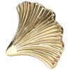 TANIQIACA Nordic Chinese Modern Ginkgo Leaf Brass Furniture Handles for Cabinets Drawers Doors Dressing Tables view 2