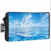 Blue Ocean Waterproof Outdoor TV Cover 40-43 Inch Weatherproof, Outside Television Cover TV Screen Protector with Remote Control Pocket, Summer Tropical Beach Seaside Coastal Wave view 1