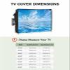 Blue Ocean Waterproof Outdoor TV Cover 40-43 Inch Weatherproof, Outside Television Cover TV Screen Protector with Remote Control Pocket, Summer Tropical Beach Seaside Coastal Wave view 2