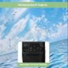 Blue Ocean Waterproof Outdoor TV Cover 40-43 Inch Weatherproof, Outside Television Cover TV Screen Protector with Remote Control Pocket, Summer Tropical Beach Seaside Coastal Wave view 3