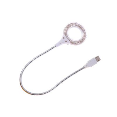 Mikikit USB Led Reading Lamp Adjustable Brightness Night Light for Laptop Pc and Power Bank Flexible Eye Protection Design Portable White Lamp for Home Office and Camping