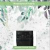 Watercolor Eucalyptus Waterproof Outdoor TV Cover 80-85 Inch Weatherproof, Outside Television Cover TV Screen Protector with Remote Control Pocket, Botanical Sweeping Leaves White view 3