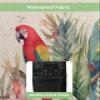 Falaniique Tropical Birds Waterproof Outdoor TV Cover 60-65 Inch Weatherproof, Outside Television Cover TV Screen Protector with Remote Control Pocket, Rustic Green Palm Tree Leaves Animal view 3
