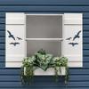 Flying Bird Beach House Shutter, Seagull Outdoor Decor, Sold Individually (Width: 11.5, Height: 27.5) view 2