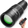 Concert Camping Telescope for Adults - 16X52 Telescope Monocular High Power High Definition with Night Vision Low Light FMC Green Film Outdoor view 1