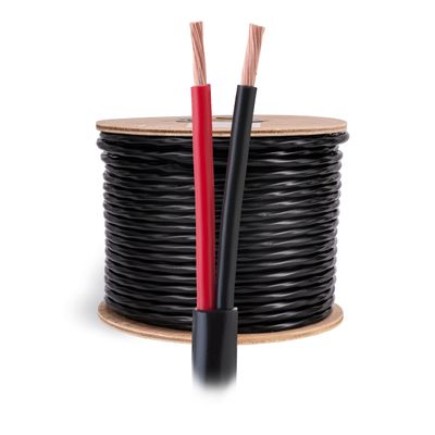 Cables Direct Online Speaker Wire 14 Gauge, 100 ft for Outdoor and Indoor Use, 14/2 CCA (Copper Clad Aluminum) Stranded Bulk Audio Cable, In Ground Direct Burial Waterproof and UV Resistant