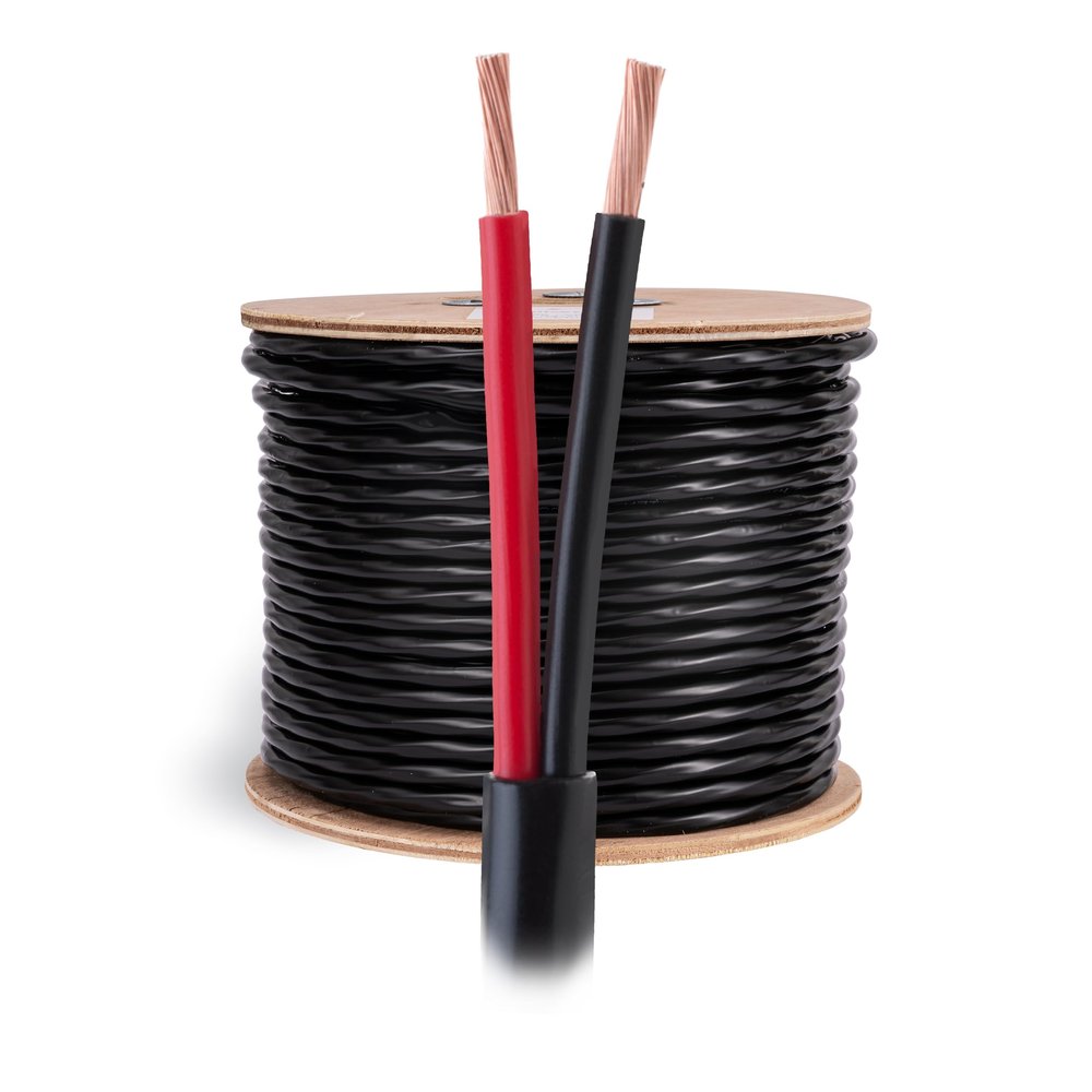 Cables Direct Online Speaker Wire 14 Gauge, 100 ft for Outdoor and Indoor Use, 14/2 CCA (Copper Clad Aluminum) Stranded Bulk Audio Cable, In Ground Direct Burial Waterproof and UV Resistant