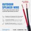 Cables Direct Online Speaker Wire 14 Gauge, 100 ft for Outdoor and Indoor Use, 14/2 CCA (Copper Clad Aluminum) Stranded Bulk Audio Cable, In Ground Direct Burial Waterproof and UV Resistant view 2
