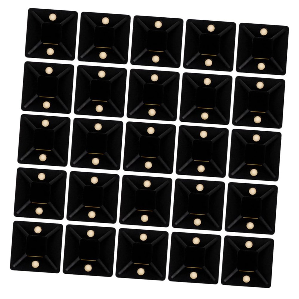 Homoyoyo 200pcs Self-Adhesive Cable Wire Holders Tool Easy Install Wire Organizer for Lightweight Pe Material Space-Saving Cord Ties