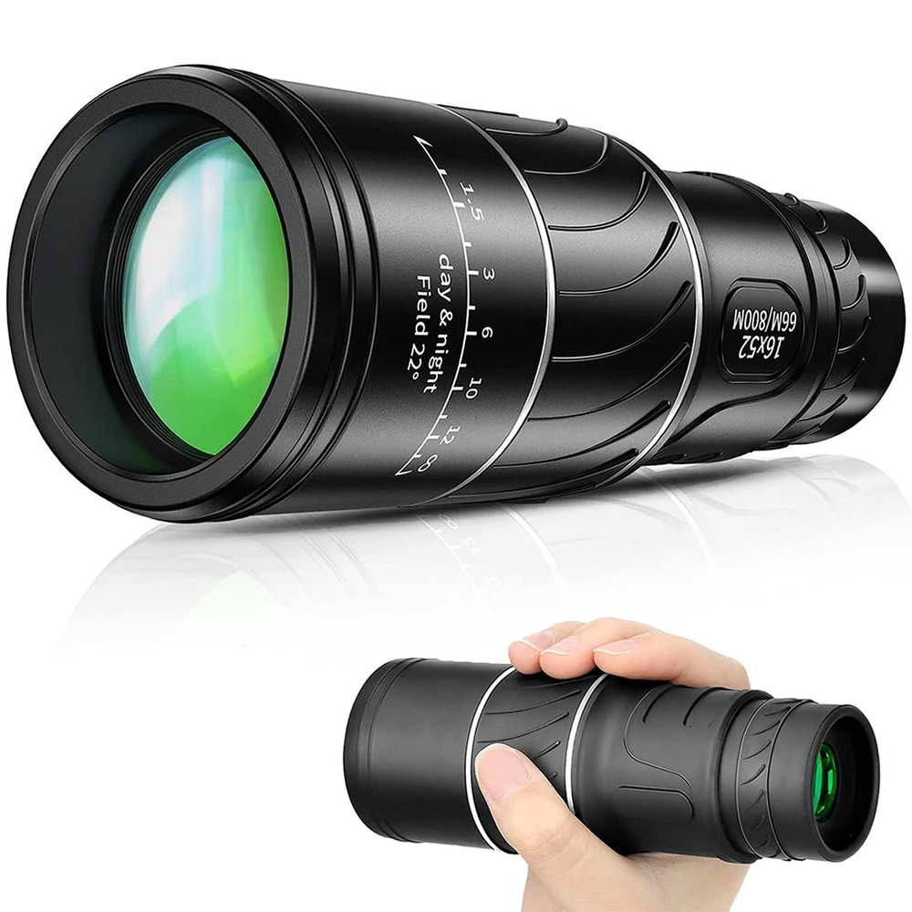 Fodalob Concert Camping Telescope for Adults - 16x52 Monocular Telescope Mini Dual Focus Optics Zoom Telescope for Birds Watching,Wildlife,Hunting,Camping,Hiking,Tourism,Armoring,Living Concert