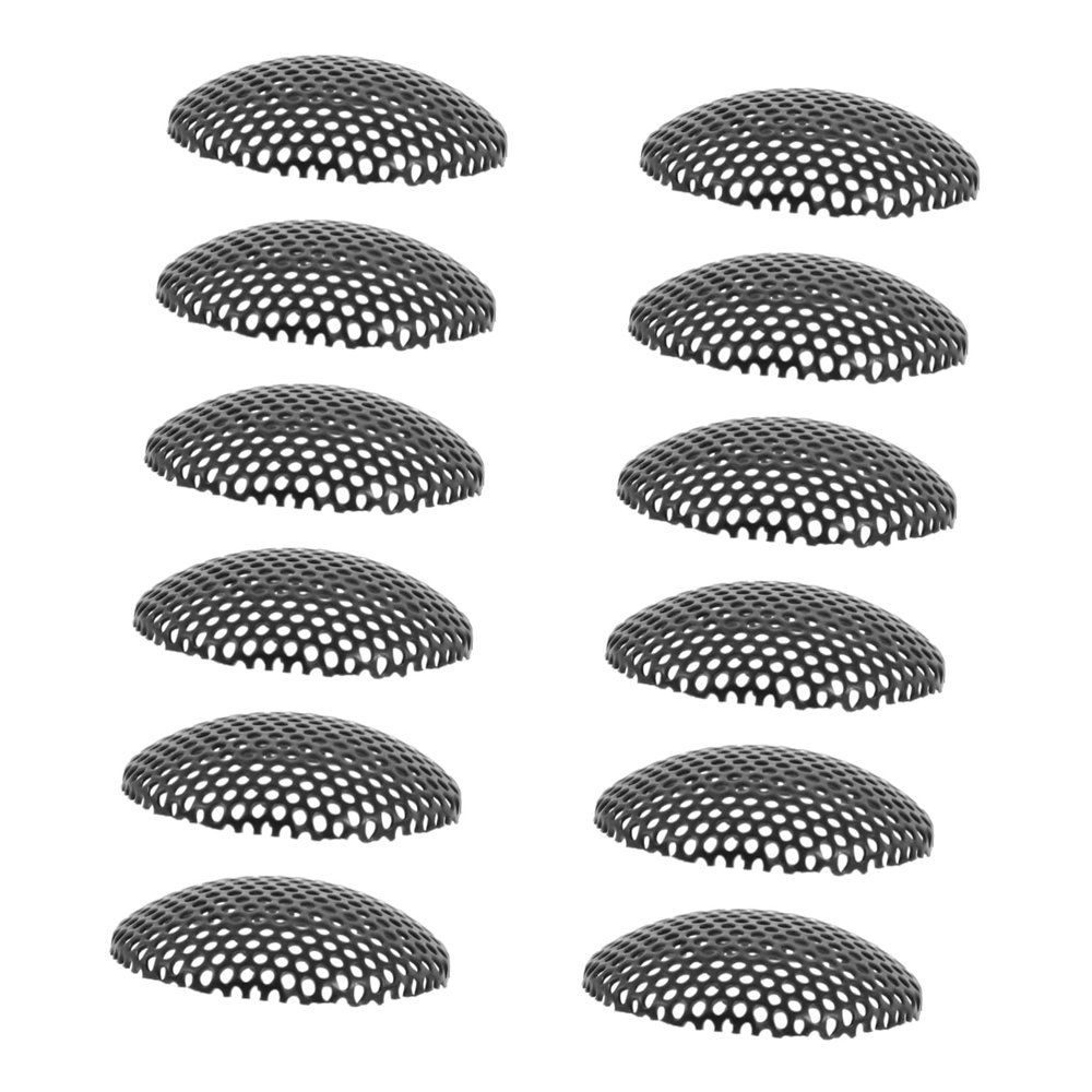 Veemoon 12pcs Speaker Protective Mesh Cover Net Durable Microphone Guard Easy to Install Resistant Audio Protection Net for Sound Box and Speaker Systems