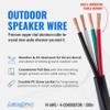 Cables Direct Online Speaker Wire 14 Gauge, 500 ft for Outdoor and Indoor Use, 14/4 CCA (Copper Clad Aluminum) Stranded Bulk Audio Cable, In Ground Direct Burial Waterproof and UV Resistant view 2