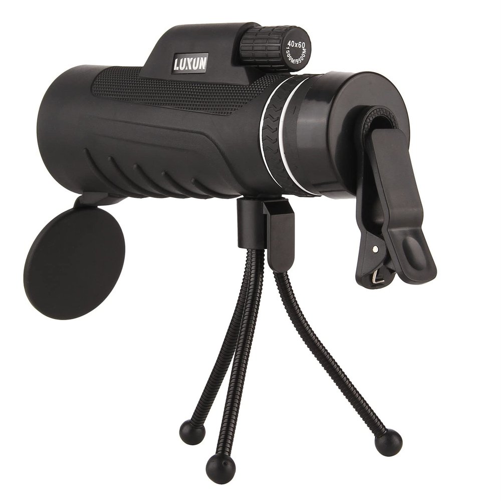 Fodalob Concert Camping Telescope for Adults - 40x60 Monocular Telescope with Smartphone Adapter Night Vision High-Power High-Definition Outdoor Travel Portable Telescope