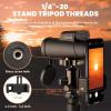Concert Camping Telescope for Adults - 12x50 Monocular Telescope with Smartphone Holder and Tripod Mini Zoom Optics Telescope for Birds Watching/Wildlife/Hunting/Camping/Hiking/Tourism/Armoring/Living view 3