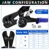 Knoweasy 2-in-1 Wire Rope Crimping and Cutting Tool, for 1/16-Inch to 1/8-Inch Cables, with 100pcs Aluminum Loop Sleeves and 50pcs M3 Thimbles - Comprehensive Rigging Solution view 3