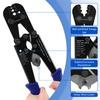Knoweasy 2-in-1 Wire Rope Crimping and Cutting Tool, for 1/16-Inch to 1/8-Inch Cables, with 100pcs Aluminum Loop Sleeves and 50pcs M3 Thimbles - Comprehensive Rigging Solution view 4