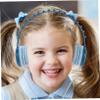 DOITOOL 2pcs Boy Girl Dinosaur Headphones Over-Ear Wired Headset for School Ergonomic Design Microphone for Tablets and Laptops Adorable Cartoon Style view 2