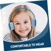 DOITOOL 2pcs Boy Girl Dinosaur Headphones Over-Ear Wired Headset for School Ergonomic Design Microphone for Tablets and Laptops Adorable Cartoon Style view 3