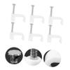 Veemoon 500pcs Clips Premium Pe Wire Tie Holders for Easy Installation Square Clips for Tidy Organization view 4
