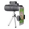 Concert Camping Telescope for Adults - Lighting 5060 Monocular with Mobile Phone Clip Tripod Telescope Mini Portable Outdoor Monocular - 10X Zoom (Color : Monocular+Clip+Tripod) view 1